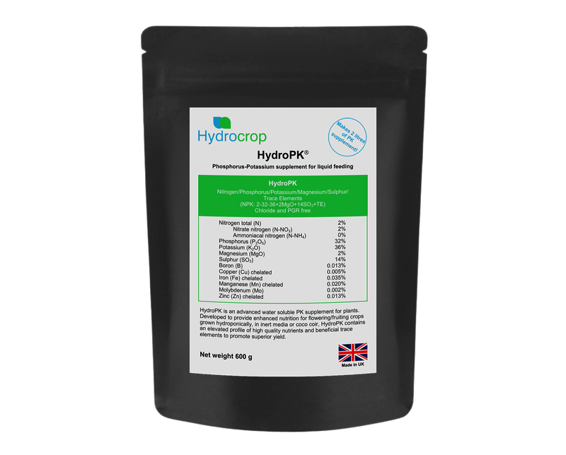 Hydrocrop HydroPK soluble powder hydroponic PK supplement