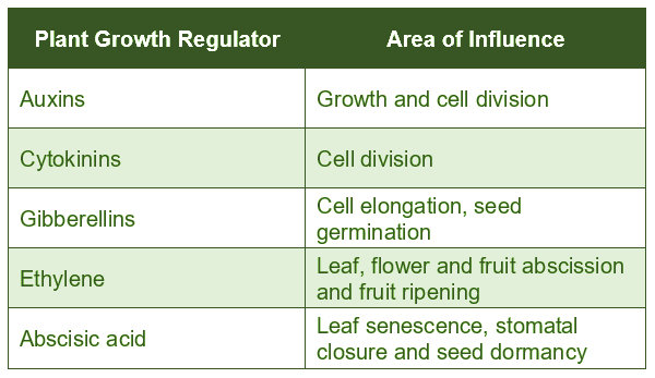 Five major PGR types